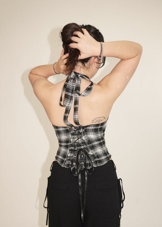 Alba - Plaid Halter