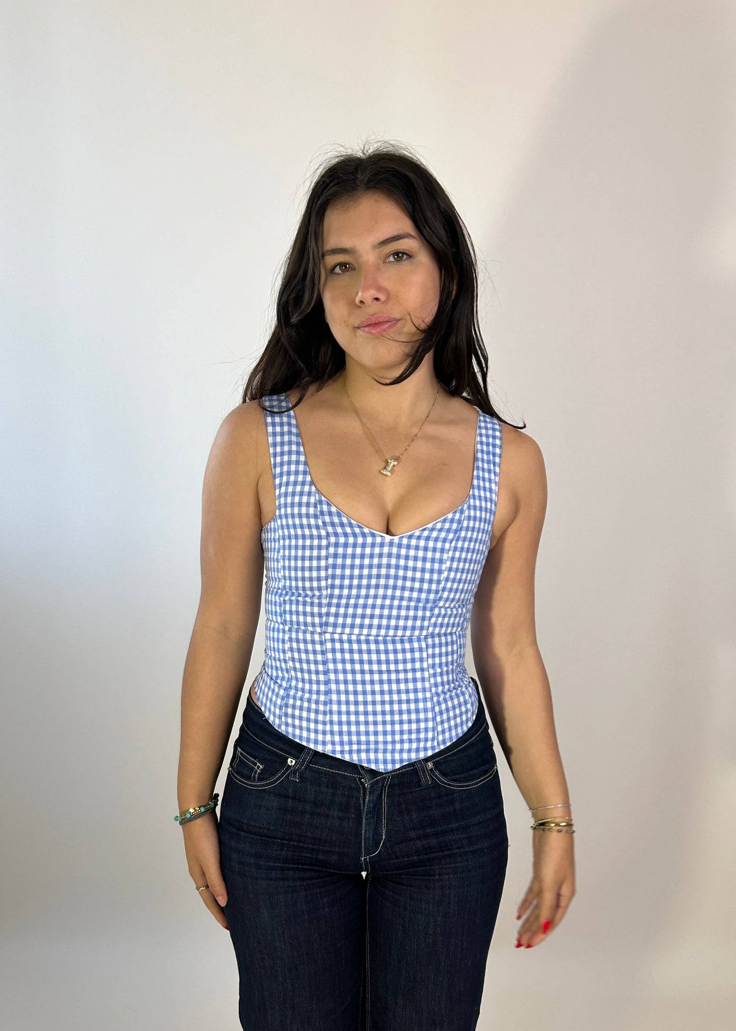 Corset Vest gingham