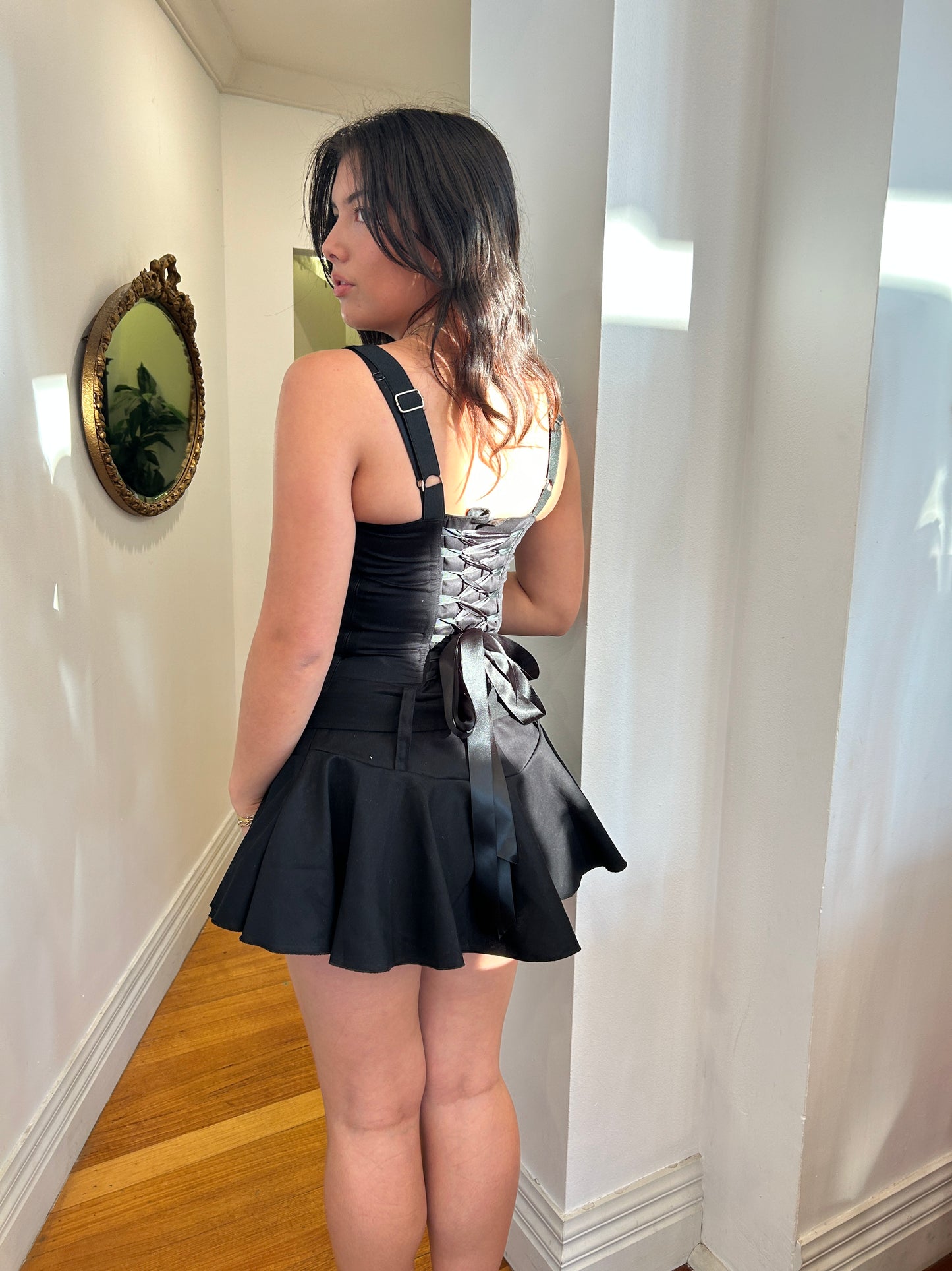 Corset Tia mini dress - black