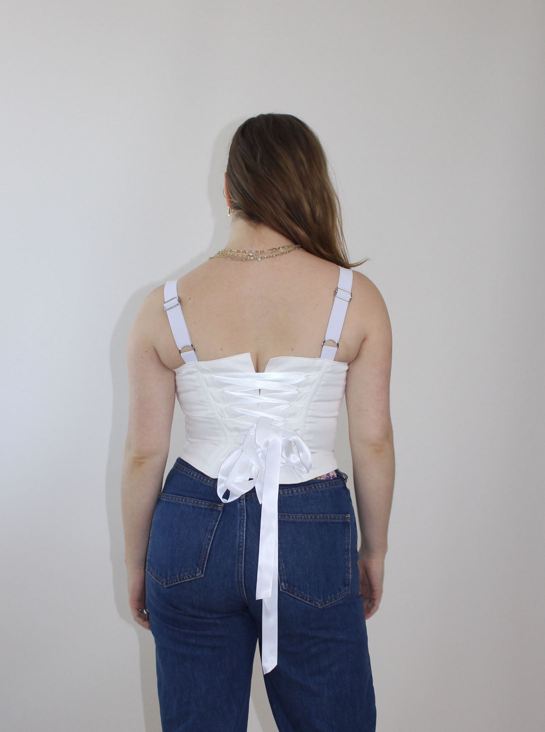 Corset Vest Sateen solid colours
