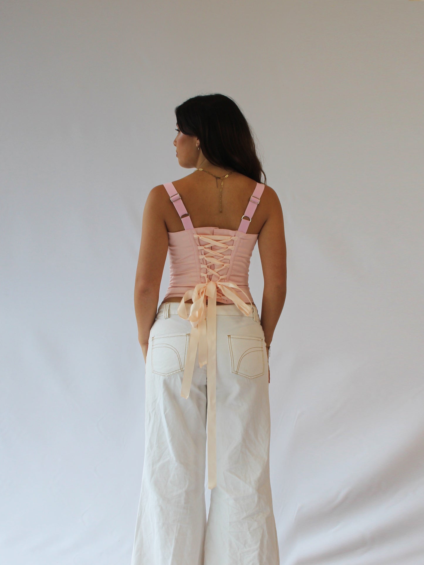 Corset Vest Sateen solid colours