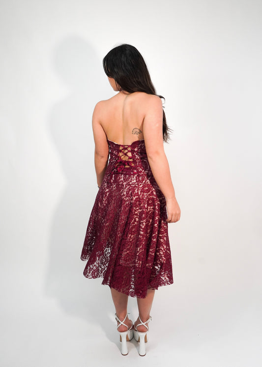 Luna Midi Set - Wine Lace