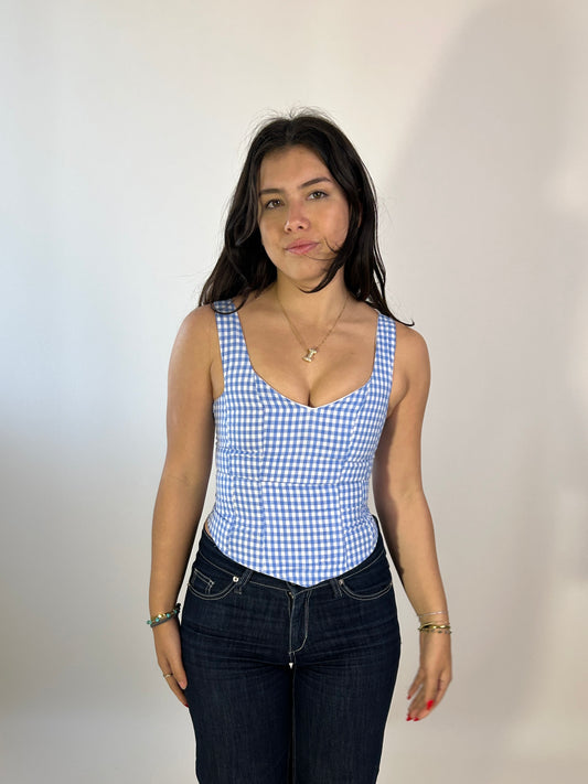 Corset Vest gingham