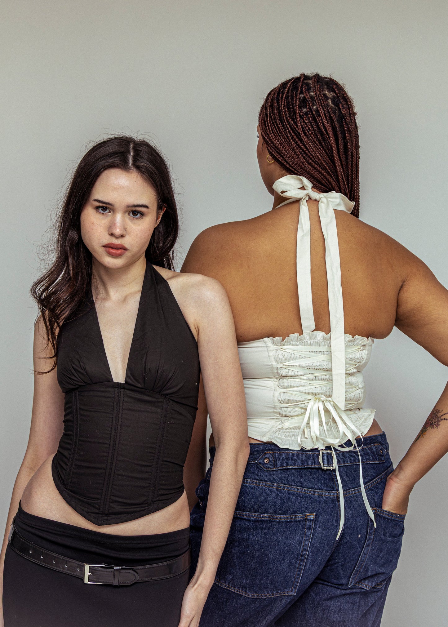 Alba Top - Black | White