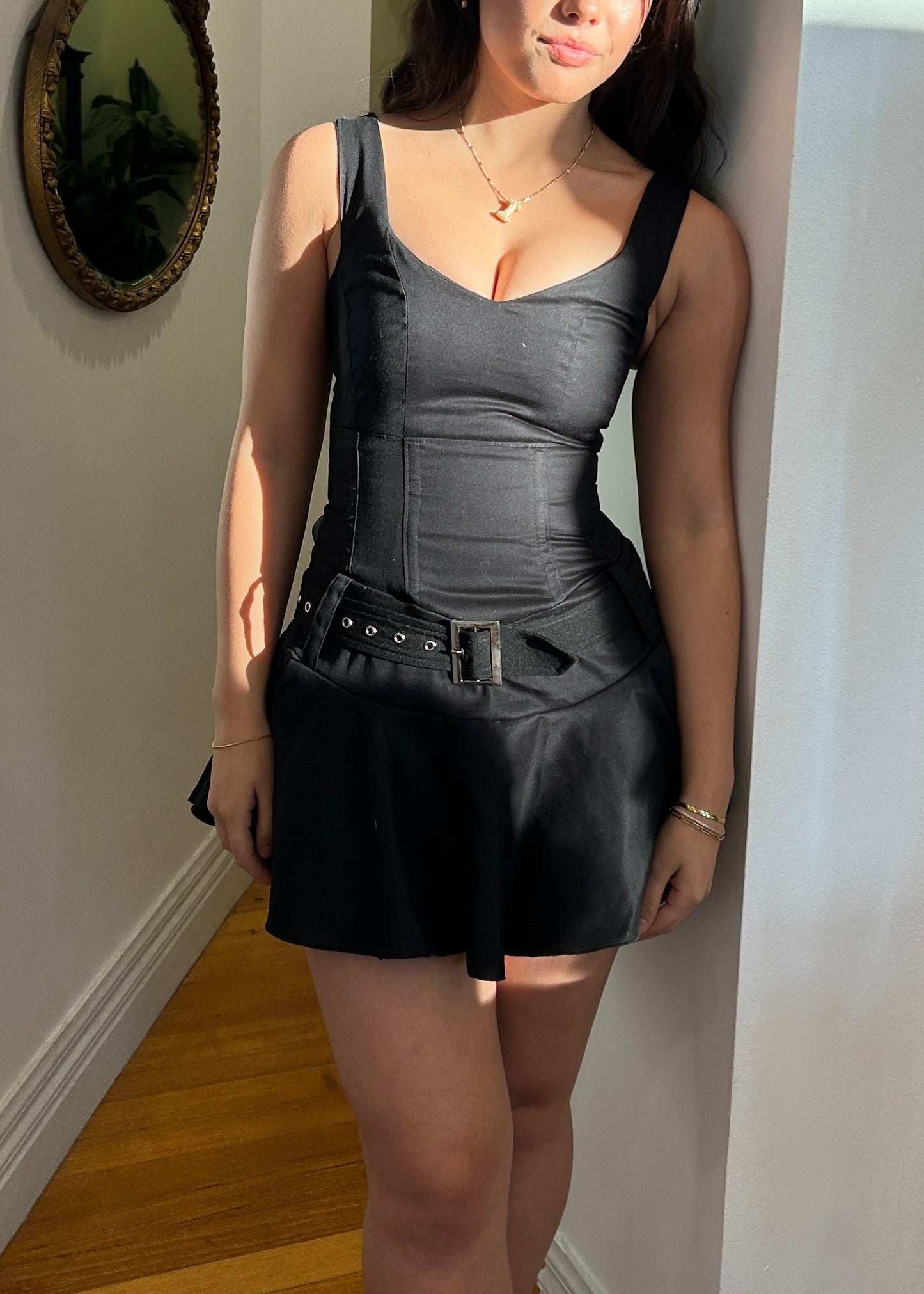 Corset Tia mini dress - black