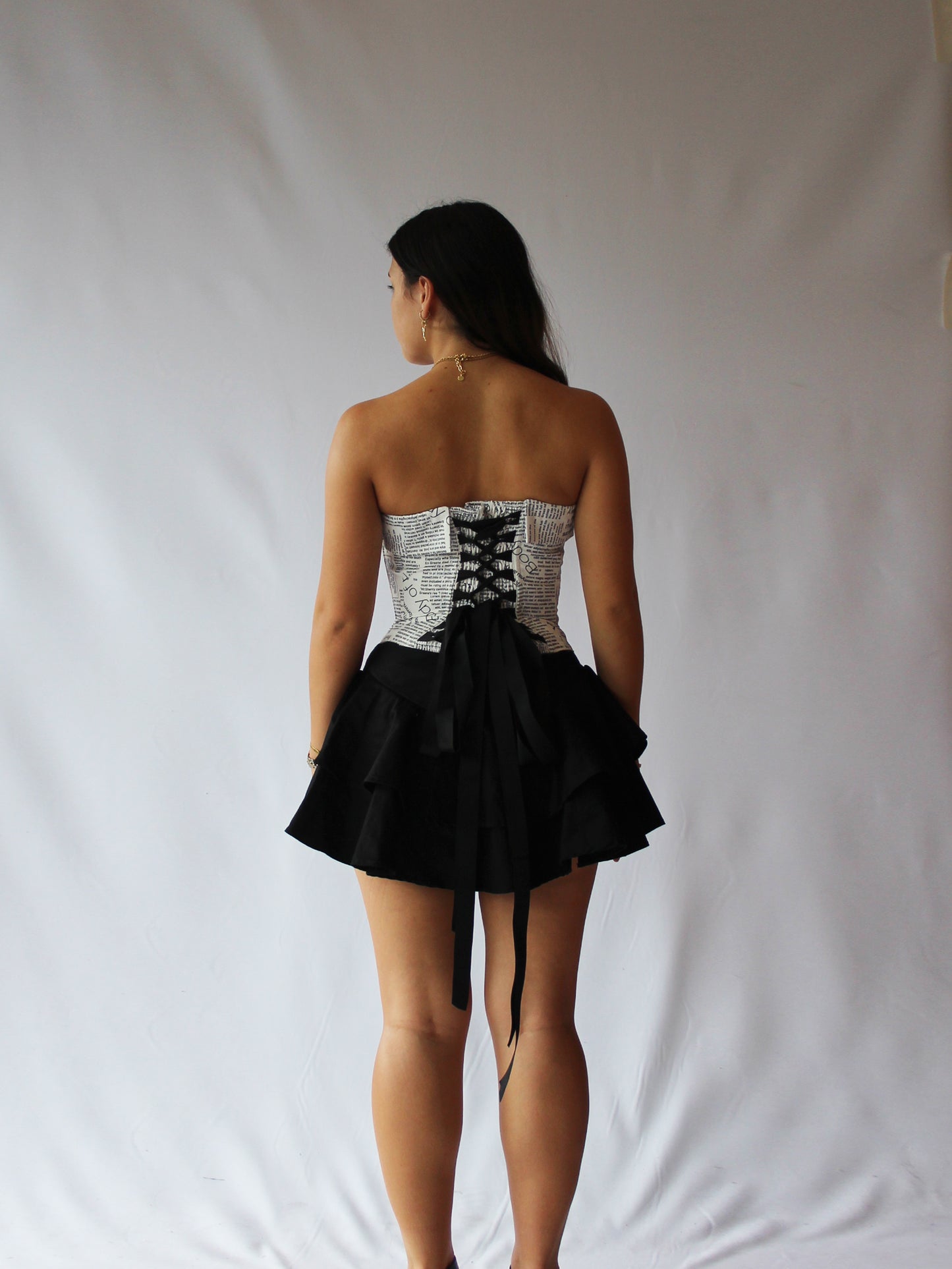 NEW Corset Strapless Newspaper Top Only - pre-orders for early June restock