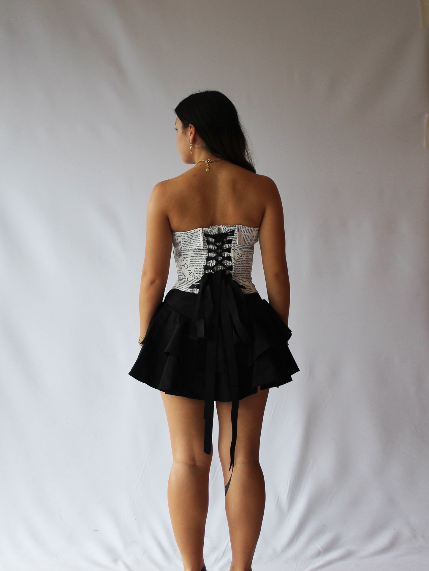 NEW Corset Strapless Newspaper Top Only - (was $110)