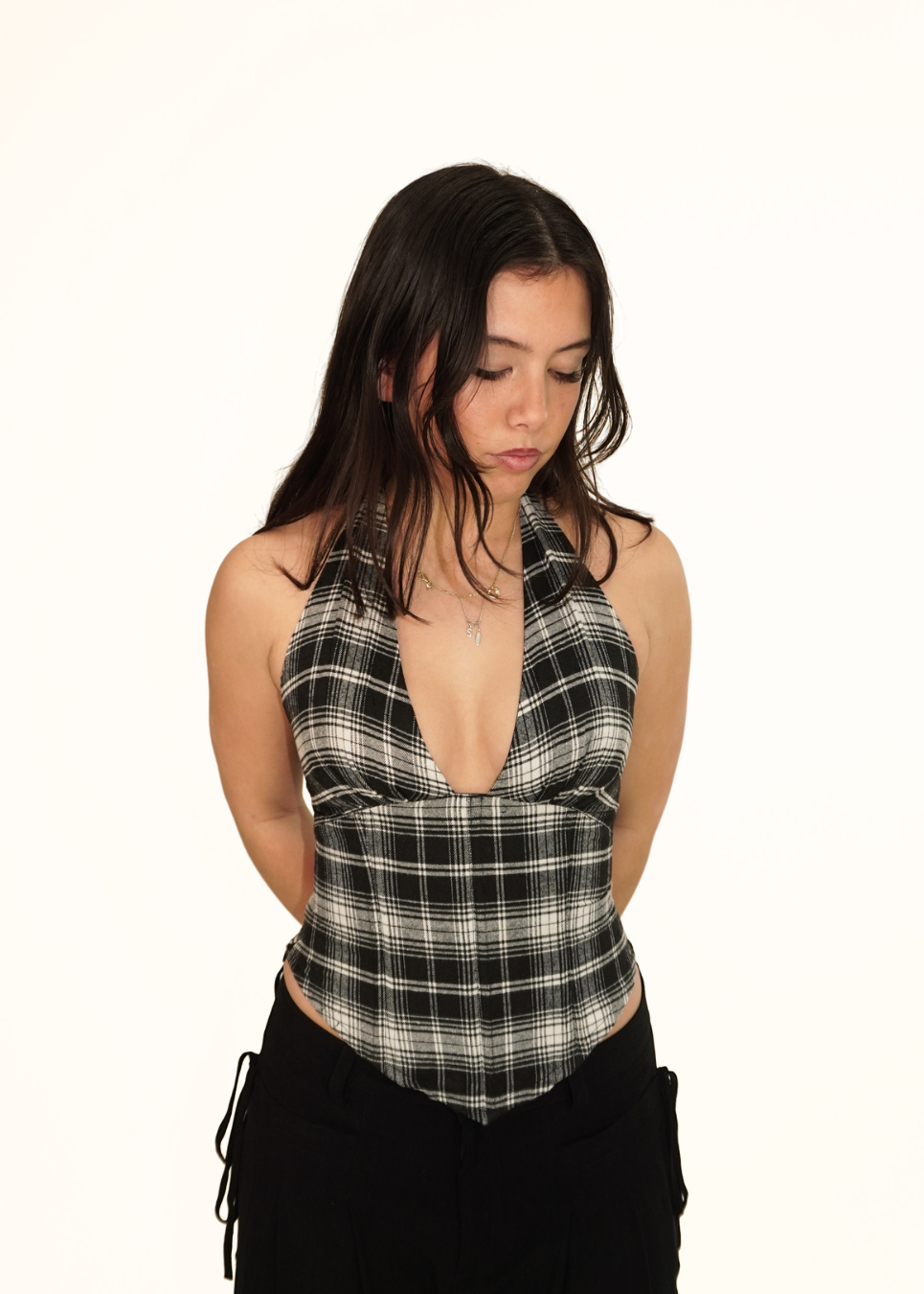 Alba - Plaid Halter