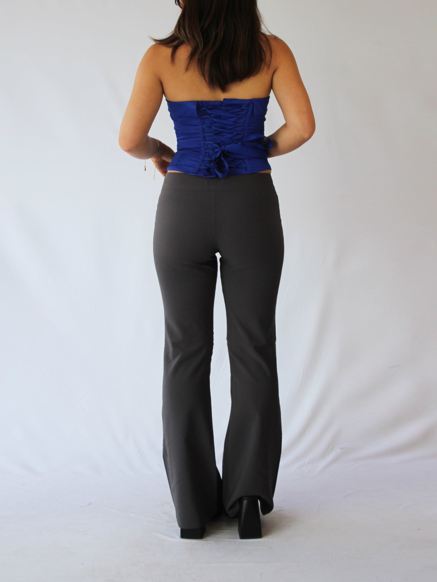 Low-Rise Flared Pants