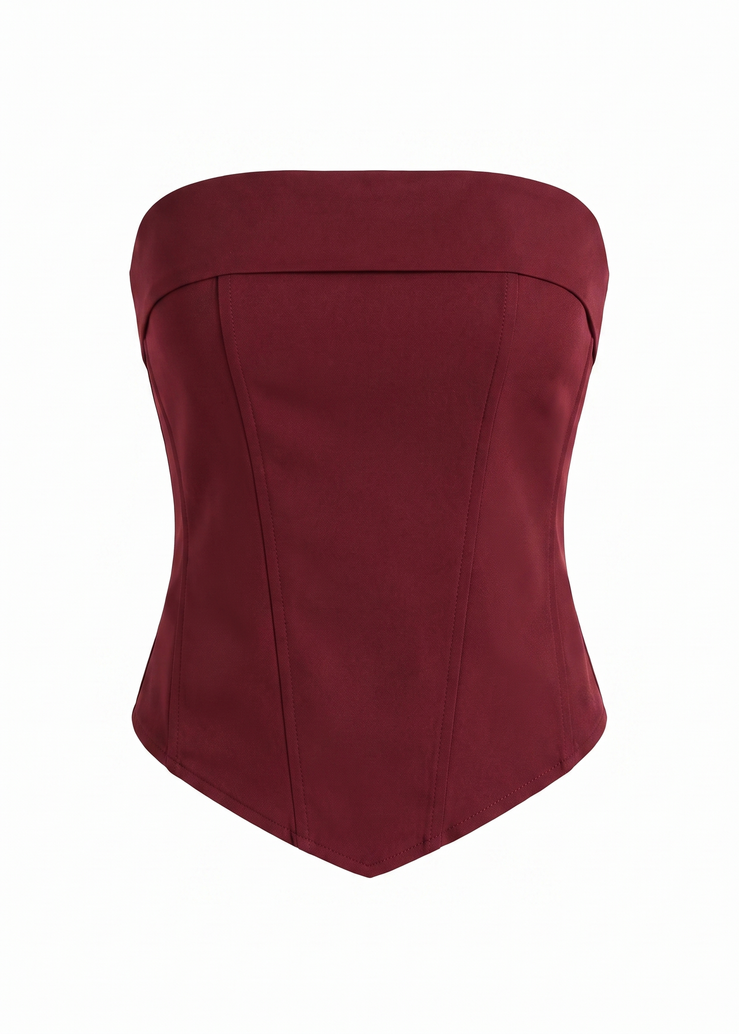 Corset Strapless Red Wine