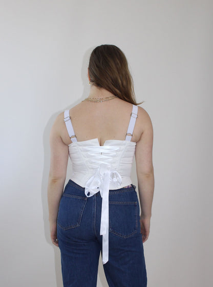 Corset Vest Sateen solid colours