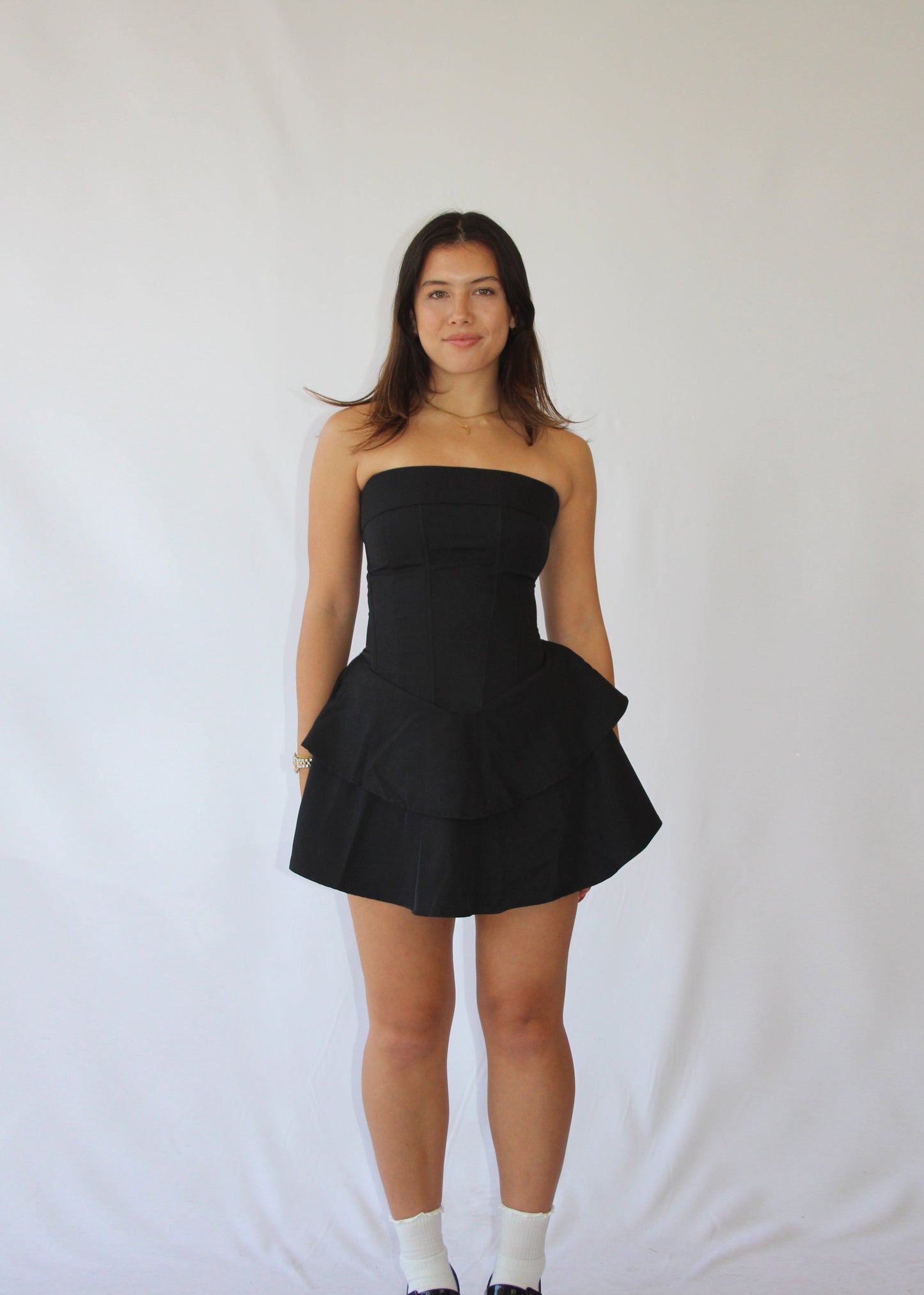 strapless mini rara dress