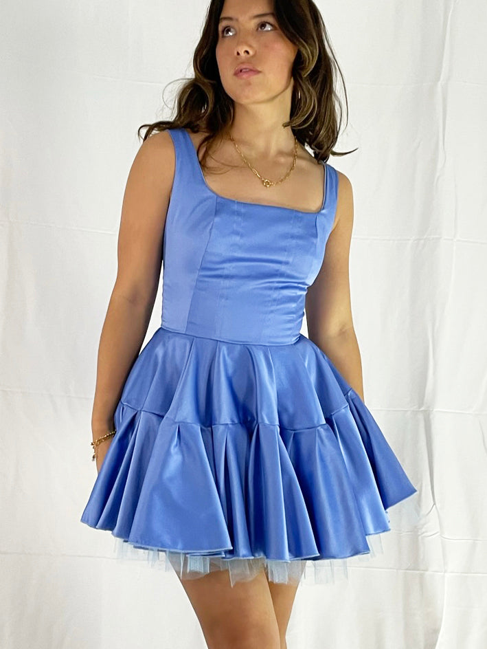 Corset mini circle dress with tulle (Was $210)