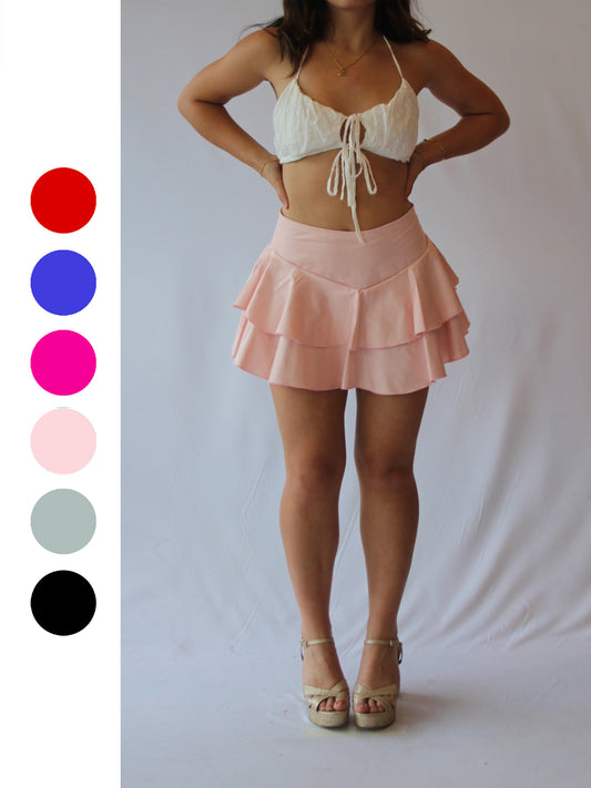 Skirt Ra Ra 2 layers - solid colours