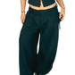 Chloe Pants - Black Linen