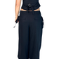 Chloe Pants - Black Linen