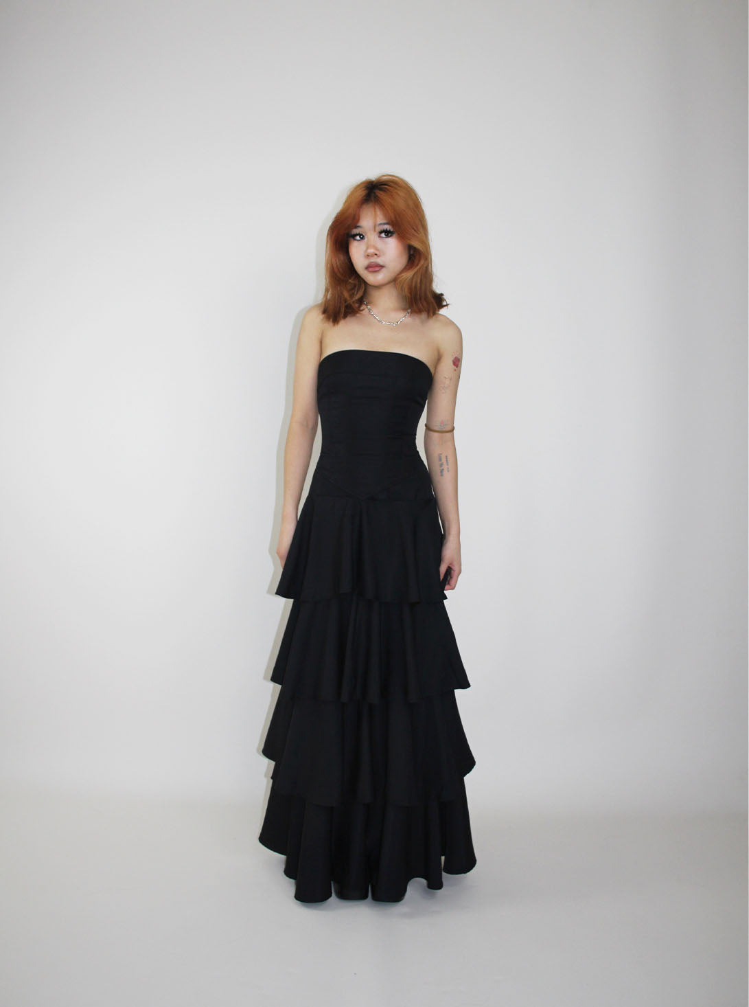 Strapless top with layered Maxi Skirt (was $179)