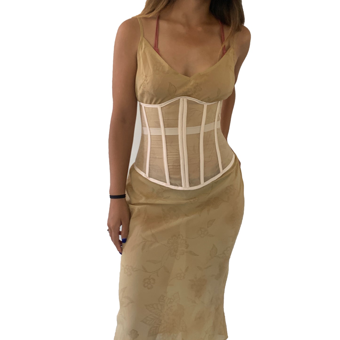 Corset Under-bust Nude Mesh (Was $38)