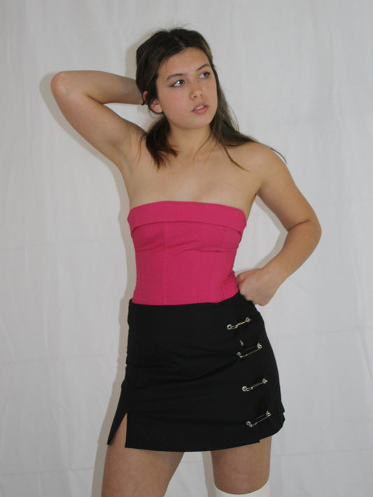 Skirt with large pins (black) (Was $40)